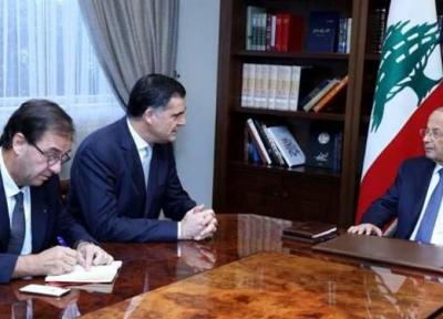 دیدار هیأت فرانسوی با رئیس جمهور لبنان