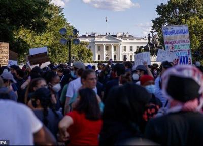 اعتراضات آمریکا؛ ترامپ به پناهگاه کاخ سفید منتقل شد