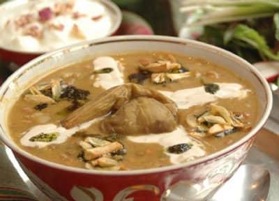 طرز تهیه آبگوشت بادمجان همدان