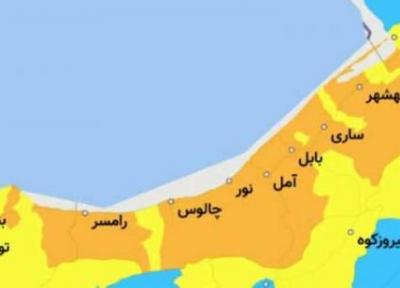خبرنگاران شرایط کرونایی هفت شهرستان مازندران زرد شد